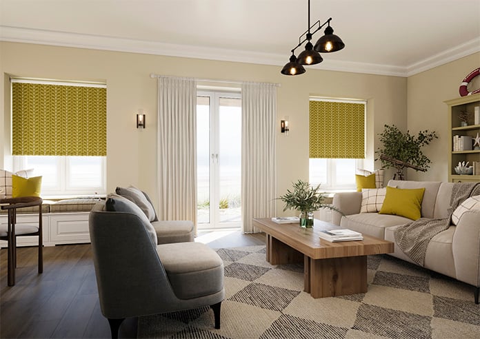 Orla Kiely Linear Stem, Seagrass - Twist&Fit Roller Blind - Image 7